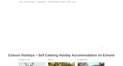 Desktop Screenshot of exmoorholidays.com